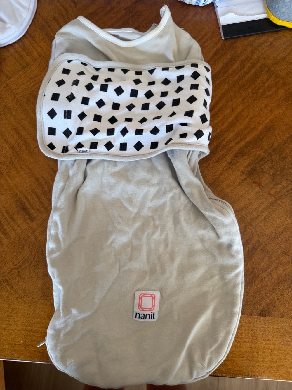 RARE and no longer sold Nan Light Gray Baby Swaddle sack